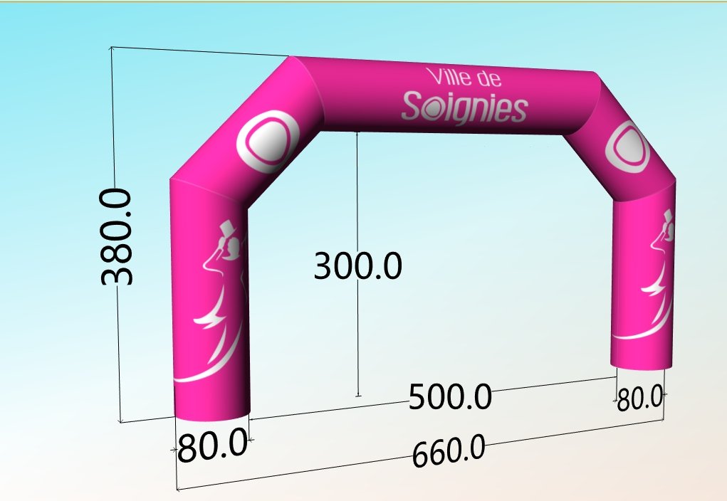arche gonflable publicitaire
