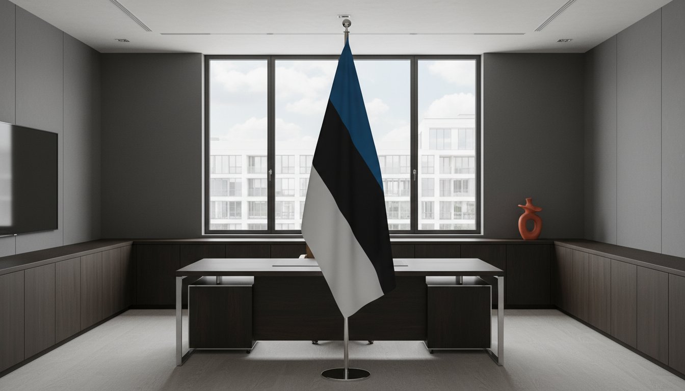 Drapeau Estonie pour bureau : Guide de prestige et protocole 2026