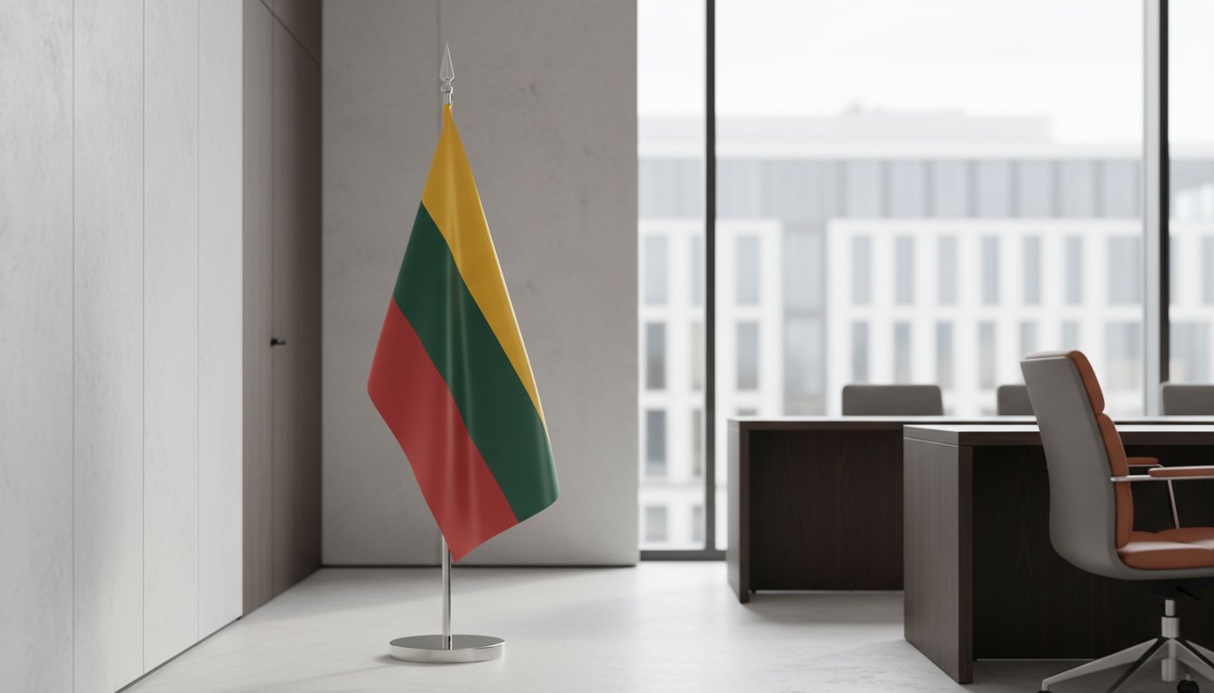 Drapeau Lituanie avec pied et mât : Guide d’achat et protocole 2026