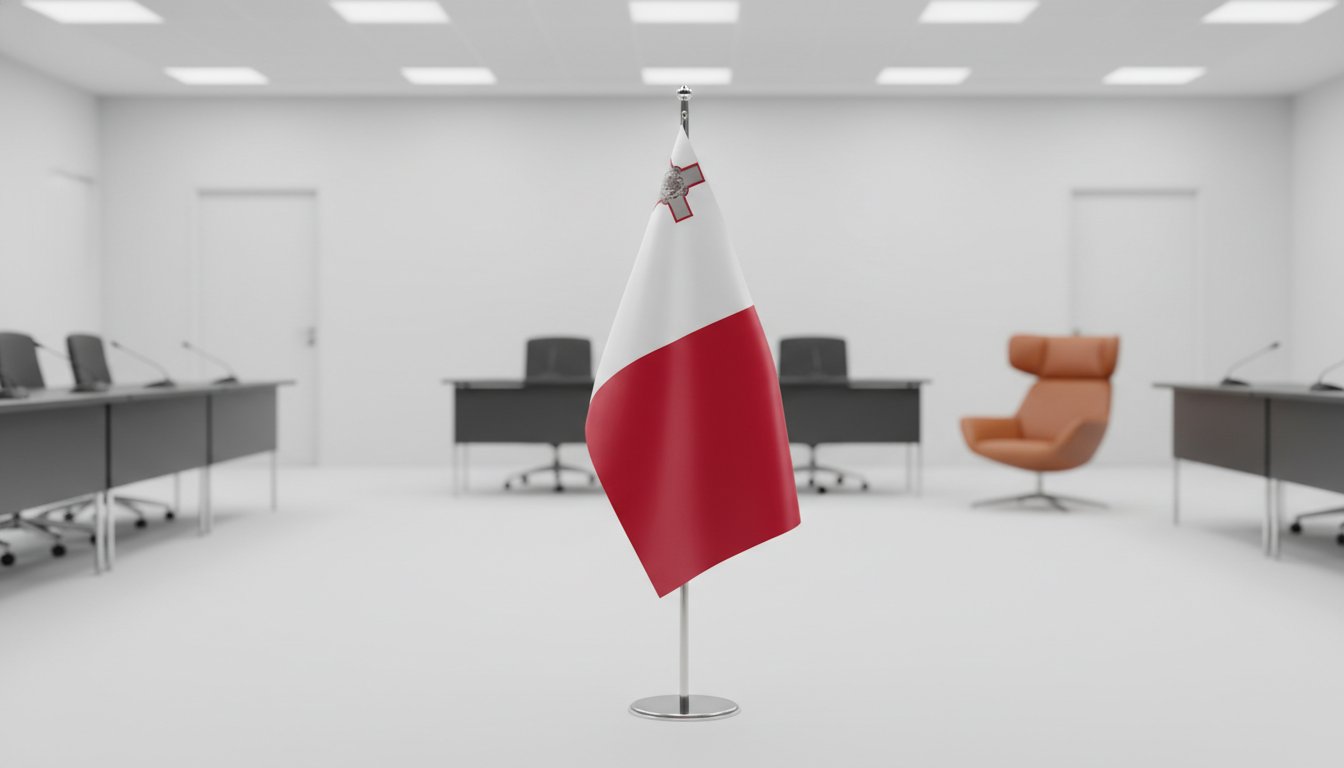 Drapeau Malte avec pied et mât : Guide complet pour une visibilité institutionnelle en 2026