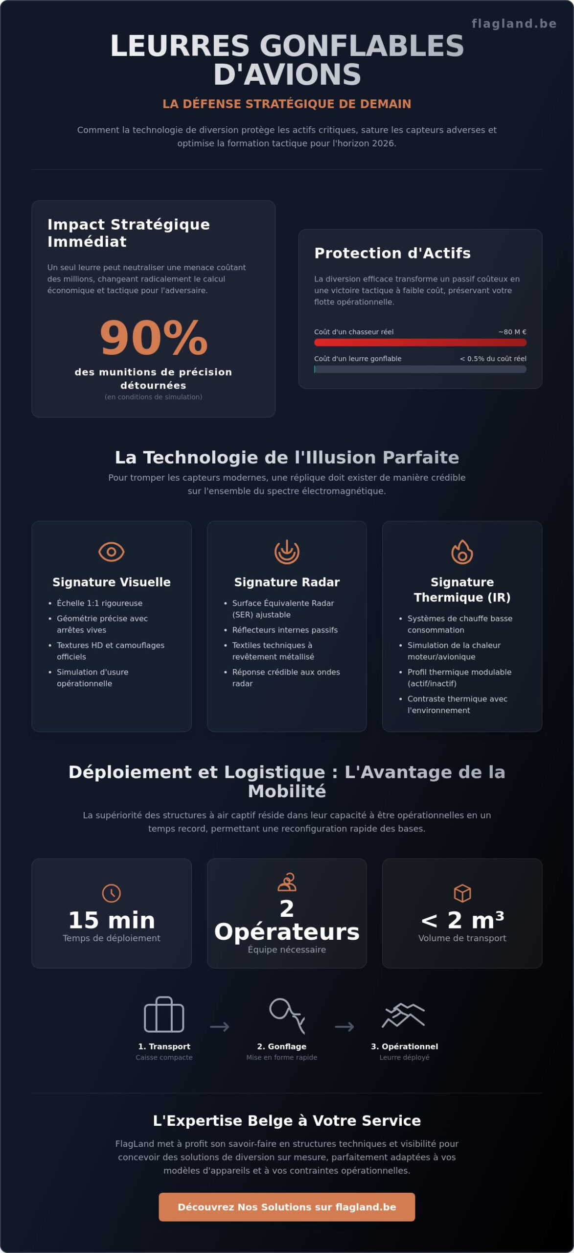 Leurres gonflables avions : Guide stratégique et technique 2026
