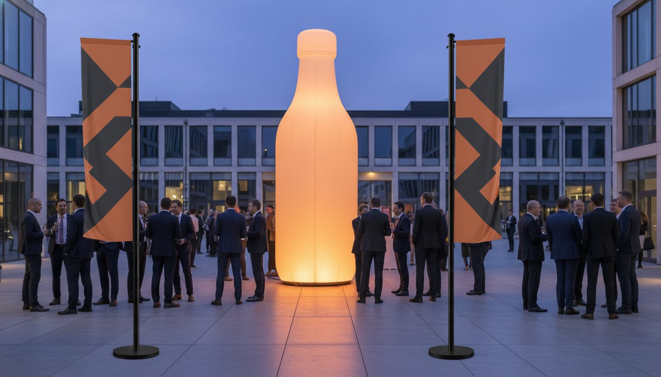 Réplique de produit en gonflable géant : Le guide complet de la PLV 3D en 2026